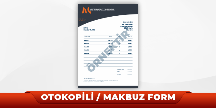 Otokopili Makbuz/Form