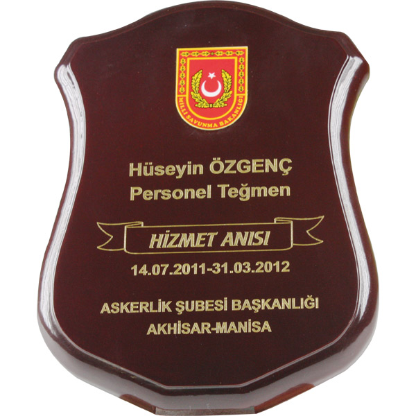 BK-75 Ahşap Plaket